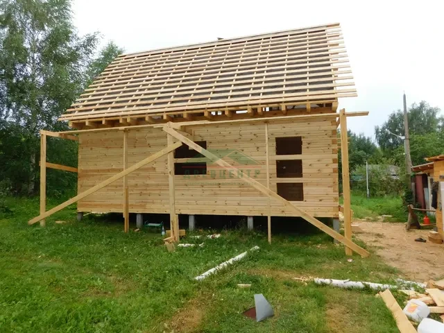 Строительство дома из бруса по проекту ДБ4 в Нижегородской области, д. Апалихино, фото 13 из 18