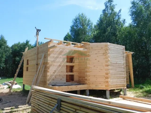 Строительство дома из бруса по проекту ДБ4 в Нижегородской области, д. Апалихино, фото 11 из 18