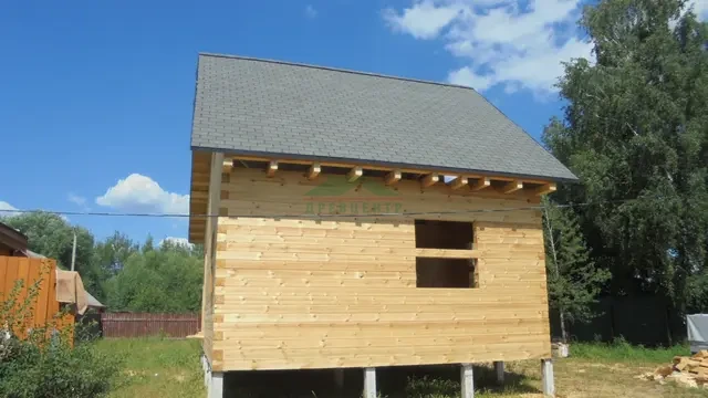 Строительство дома из бруса по проекту ДБ10 в Щелковском районе д. Мишнево, фото 11 из 14