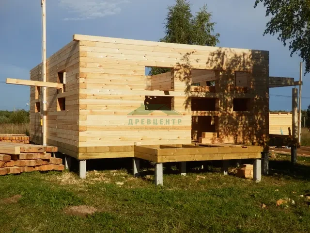 Строительство дома из бруса по проекту ДБ15 в Раменском районе, д. Костино, фото 8 из 20