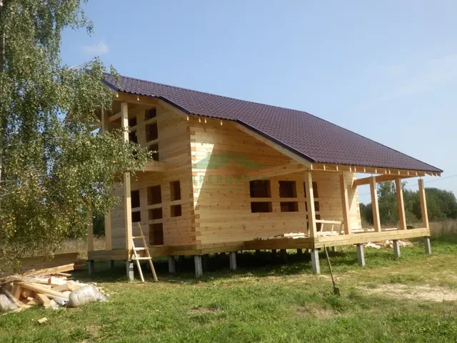 Строительство дома из бруса по проекту ДБ15 в Раменском районе, д. Костино, фото 18 из 20