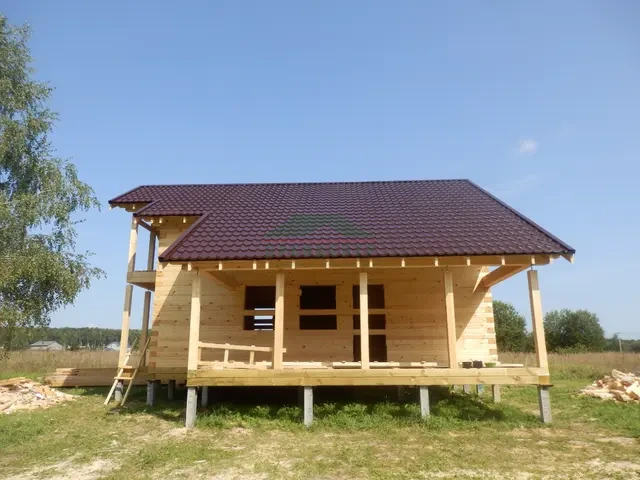 Строительство дома из бруса по проекту ДБ15 в Раменском районе, д. Костино, фото 16 из 20