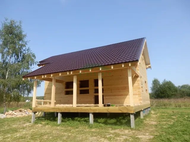 Строительство дома из бруса по проекту ДБ15 в Раменском районе, д. Костино, фото 15 из 20