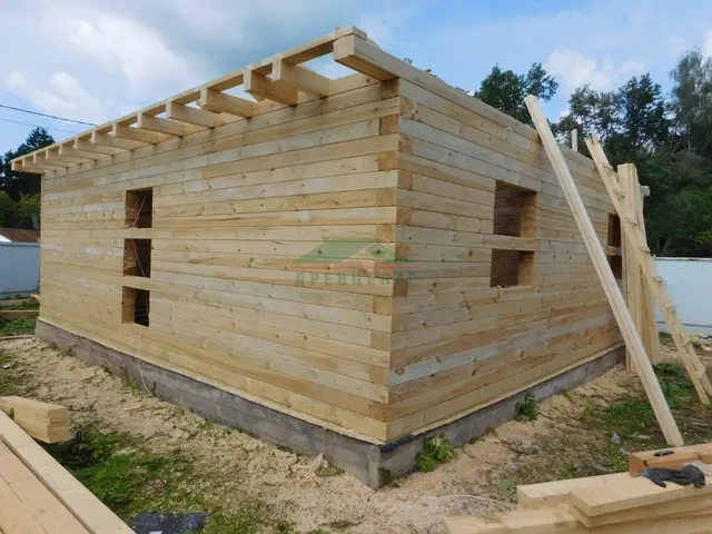 Строительство дома из бруса 8х9 м в Клинском районе, д. Нагорное, фото 7 из 10