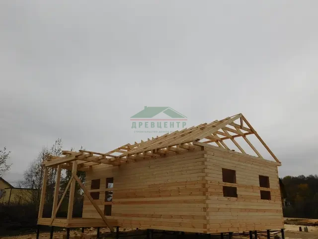 Строительство дома из бруса 6х9 м в Сергиево Посадском районе, д. Селиваново, фото 13 из 22