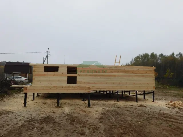 Строительство дома из бруса 6х9 м в Сергиево Посадском районе, д. Селиваново, фото 8 из 22