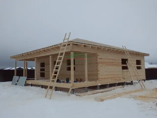 Строительство дома из бруса 12х13 м в Одинцовском районе КП Матрешки Виладж, фото 12 из 17