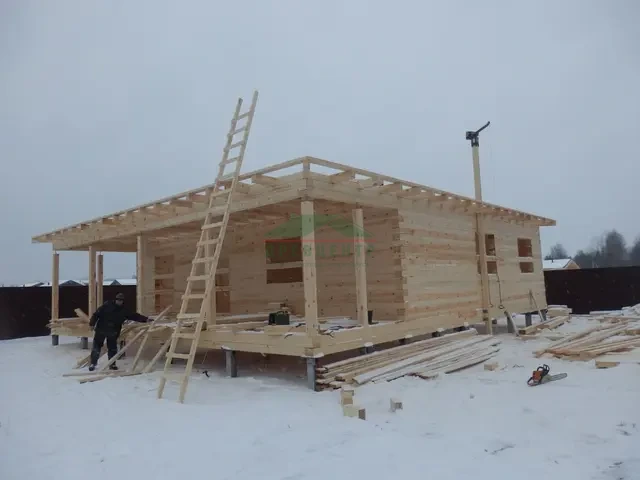 Строительство дома из бруса 12х13 м в Одинцовском районе КП Матрешки Виладж, фото 8 из 17