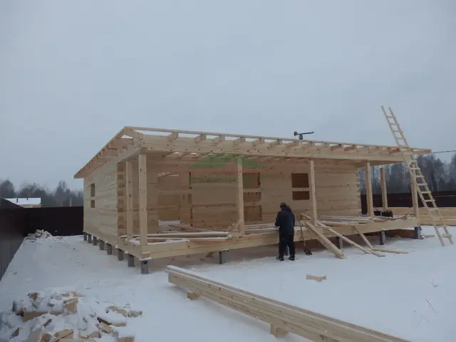 Строительство дома из бруса 12х13 м в Одинцовском районе КП Матрешки Виладж, фото 9 из 17