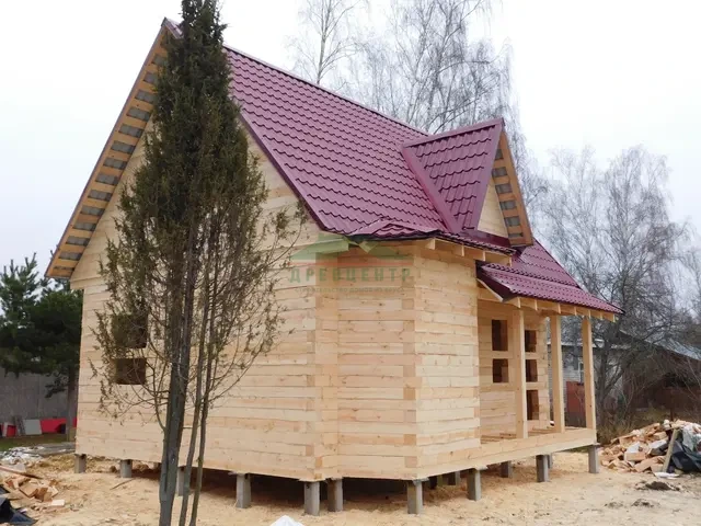 Строительство дома из бруса по проекту ДБ129  Ступинском районе, д. Малино, фото 16 из 17