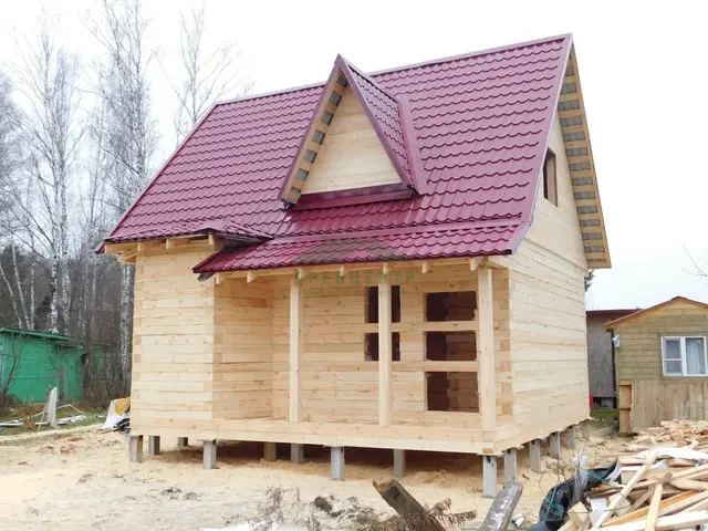 Строительство дома из бруса по проекту ДБ129  Ступинском районе, д. Малино, фото 15 из 17
