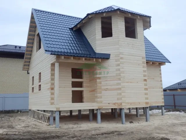 Строительство дома из бруса по проекту ДБ4 в Раменском районе, КП Новая Европа, фото 18 из 21