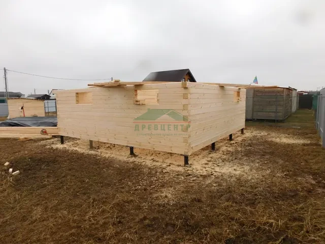 Строительство дома из бруса 6х6 м в Домодедовском районе, д. Максимиха., фото 9 из 22