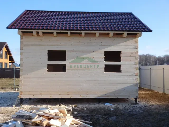 Строительство дома из бруса 6х6 м в Домодедовском районе, д. Максимиха., фото 21 из 22