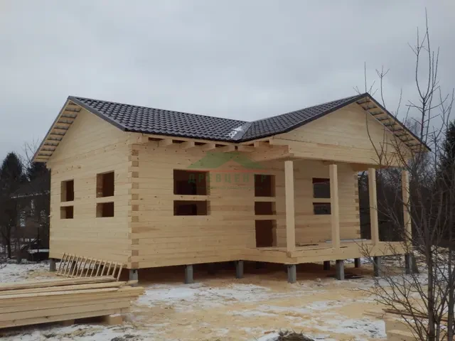 Строительство дома из бруса по проекту ДБ170 в Наро Фоминском районе, д. Орешково, фото 13 из 16