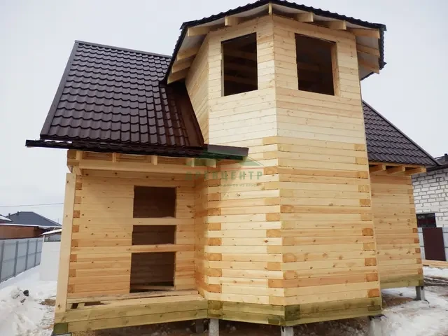 Строительство дома из бруса по проекту ДБ4 в Раменском районе д. Какузево, фото 12 из 13
