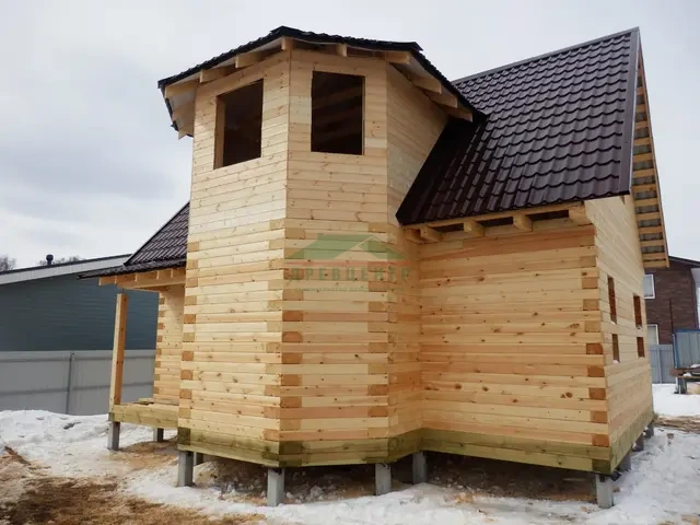Строительство дома из бруса по проекту ДБ4 в Раменском районе д. Какузево, фото 10 из 13
