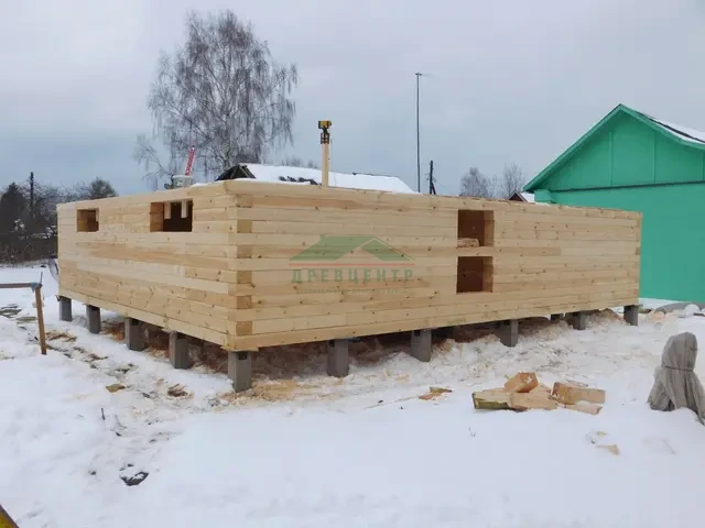 Строительство дома из бруса 7,5х9 м в Тверском области д. Первомайск, фото 8 из 17