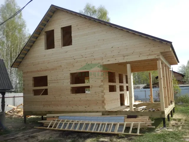 Строительство дома из бруса по проекту ДБ10 в Орехово Зуевском районе СНТ Клубничка, фото 20 из 20