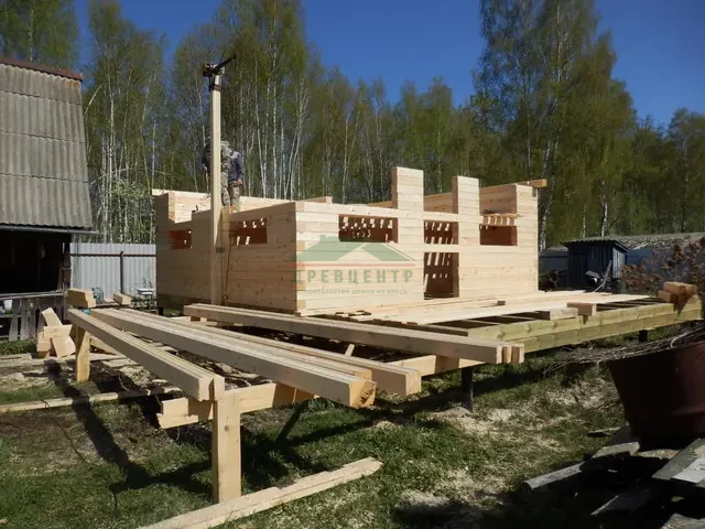 Строительство дома из бруса по проекту ДБ10 в Орехово Зуевском районе СНТ Клубничка, фото 7 из 20