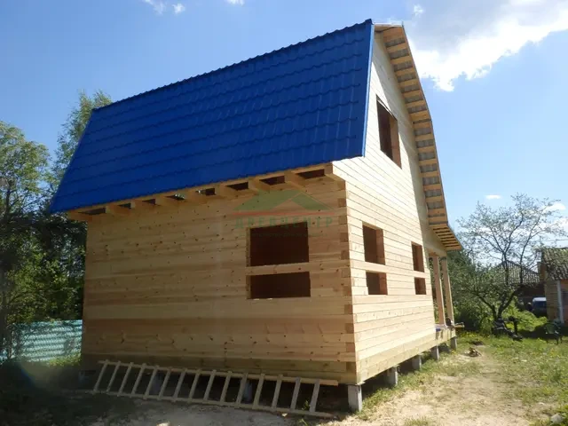 Строительство дома из бруса 6х6 м в Талдомском районе СНТ Ростокино, фото 19 из 19