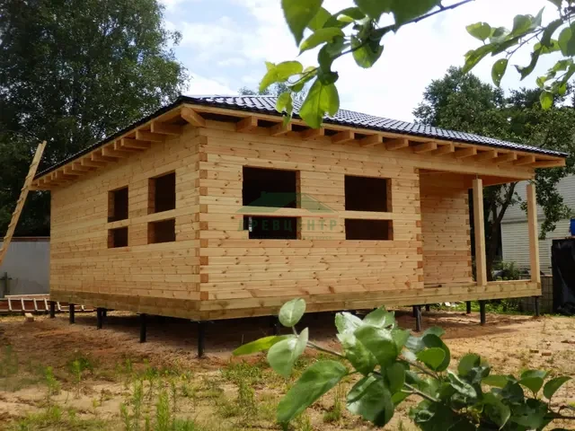 Строительство дома из бруса по проекту ДБ 165 в Клинском районе д. Жохово, фото 10 из 11