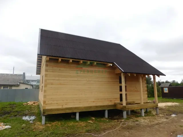 Строительство дома из бруса по проекту ДБ 32 в Можайском районе, п. Уваровка, фото 23 из 24