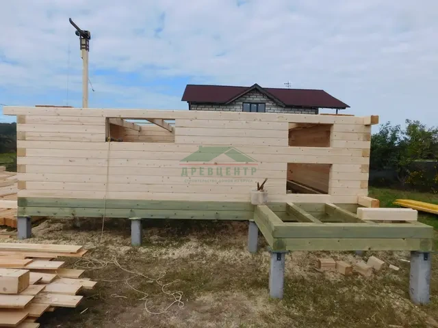 Строительство дома из бруса по проекту ДБ 153 в Ногинском районе, с. Новосергиево, фото 11 из 22