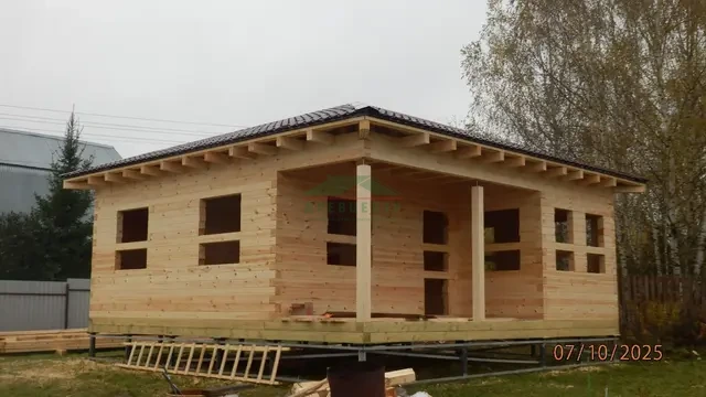 Строительство дома из бруса по проекту ДБ163 в Сергиево Посадском районе, д. Дубиненское, фото 14 из 17