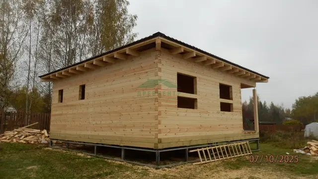 Строительство дома из бруса по проекту ДБ163 в Сергиево Посадском районе, д. Дубиненское, фото 17 из 17