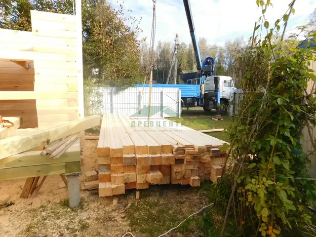 Строительство дома из бруса по проекту ДБ105 в Талдомском районе, СНТ Энтузиаст, фото 10 из 24