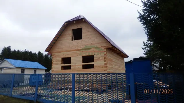 Строительство дома из бруса по проекту ДБ137 в Орехово Зуевском районе, д. Нестерово, фото 16 из 16
