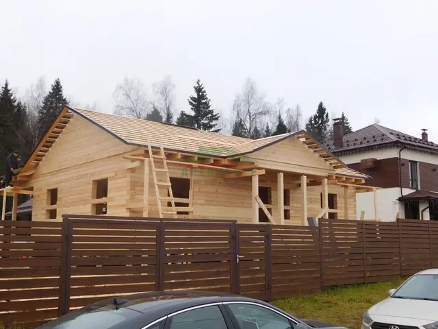Строительство дома из бруса по проекту ДБ149 в Дмитровском районе, д. Векшино, фото 14 из 17