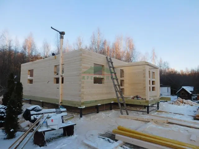 Строительство дома из бруса 10х11 в г. Зарайск, СНТ Вершки, фото 21 из 31