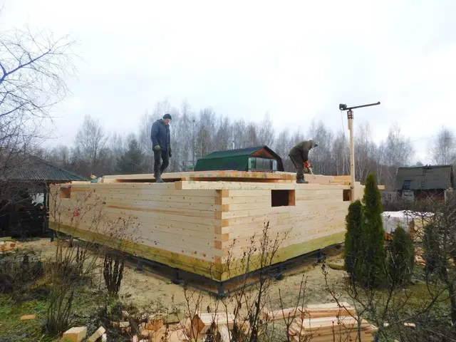 Строительство дома из бруса 10х11 в г. Зарайск, СНТ Вершки, фото 16 из 31
