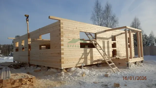 Строительство дома из бруса 11х12 м во Владимирской области, д. Сушнево - 1., фото 11 из 16