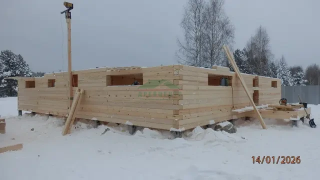 Строительство дома из бруса 11х12 м во Владимирской области, д. Сушнево - 1., фото 7 из 16