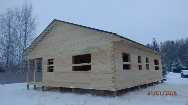 Строительство дома из бруса 11х12 м во Владимирской области, д. Сушнево - 1., фото 15 из 16