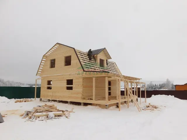 Строительство дома из бруса 8х9 м в Истринском районе, д. Меры, фото 14 из 18