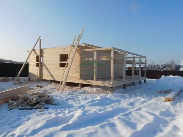 Строительство дома из бруса 8х9 м в Истринском районе, д. Меры, фото 12 из 18