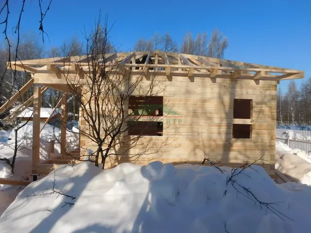 Строительство дома из бруса по проекту ДБ169 в п. им. Воровского Щелковского района, фото 13 из 18
