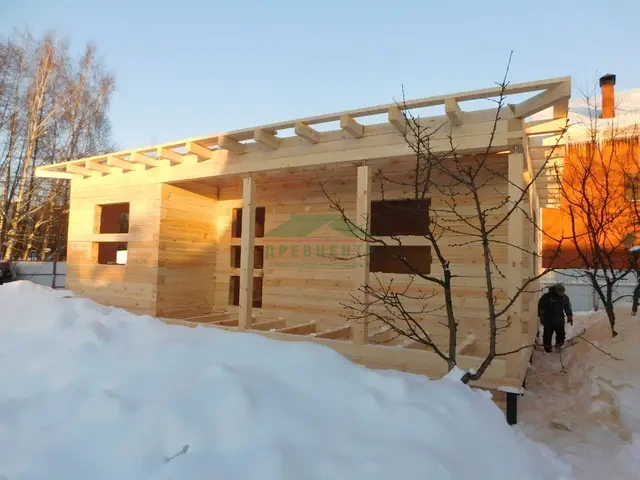 Строительство дома из бруса по проекту ДБ169 в п. им. Воровского Щелковского района, фото 11 из 18