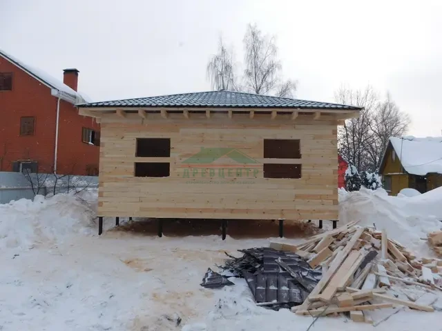 Строительство дома из бруса по проекту ДБ169 в п. им. Воровского Щелковского района, фото 14 из 18