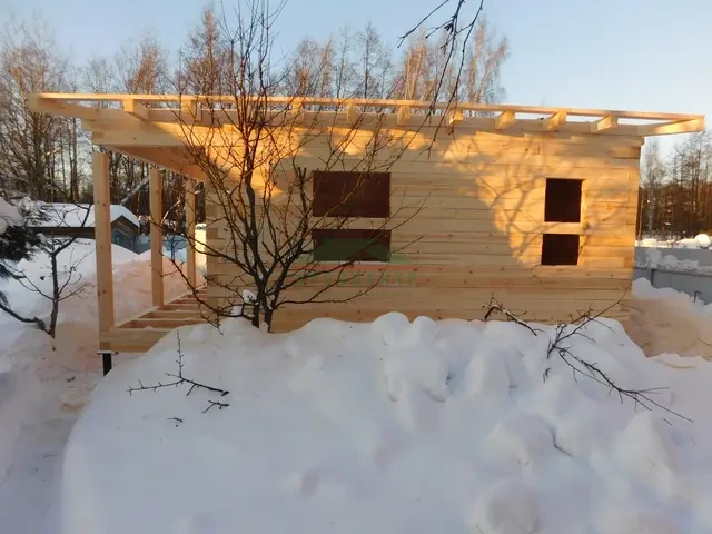 Строительство дома из бруса по проекту ДБ169 в п. им. Воровского Щелковского района, фото 12 из 18