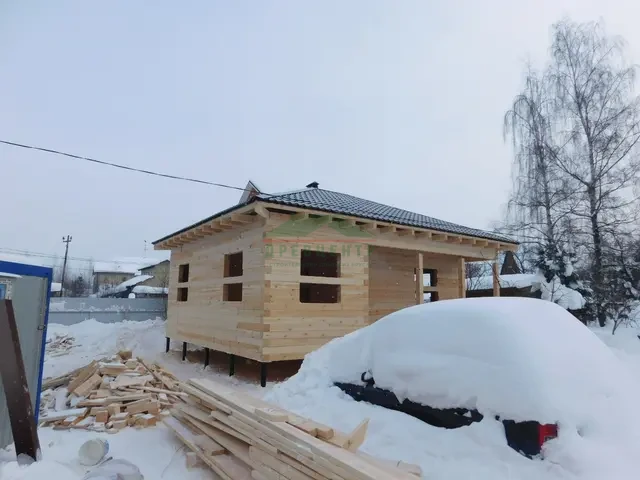 Строительство дома из бруса по проекту ДБ169 в п. им. Воровского Щелковского района, фото 15 из 18