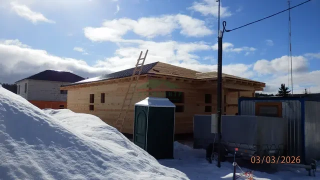 Строительство дома из бруса по проекту ДБ 177 в Щелковском районе, с/п Трубинское, фото 12 из 17
