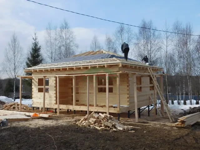 Строительство дома из бруса по проекту ДБ 169 в Можайском районе, д. Изумрудное Озеро 2, фото 20 из 28