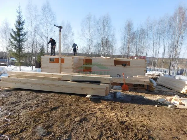 Строительство дома из бруса по проекту ДБ 169 в Можайском районе, д. Изумрудное Озеро 2, фото 7 из 28