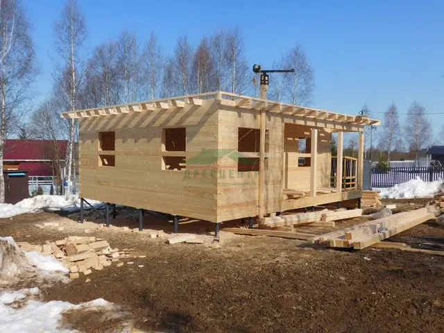 Строительство дома из бруса по проекту ДБ 169 в Можайском районе, д. Изумрудное Озеро 2, фото 15 из 28