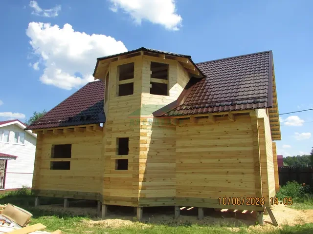 Строительство дома из бруса по проекту ДБ62 в Домодедовском районе, д. Степыгино, фото 9 из 11